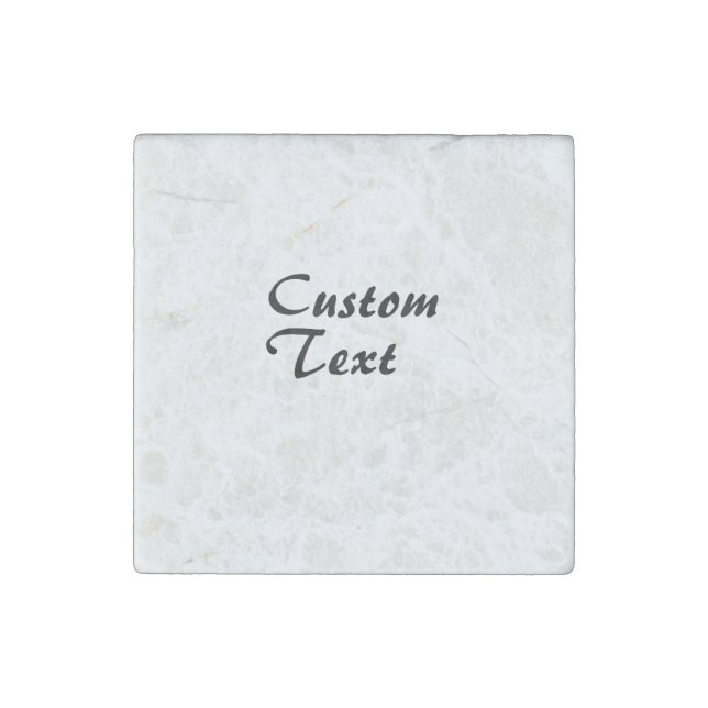 Custom Name Personalized Text  Stone Magnet (Front)