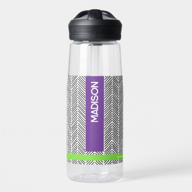 Custom Name | Personalized Travel  Water Bottle (Front)