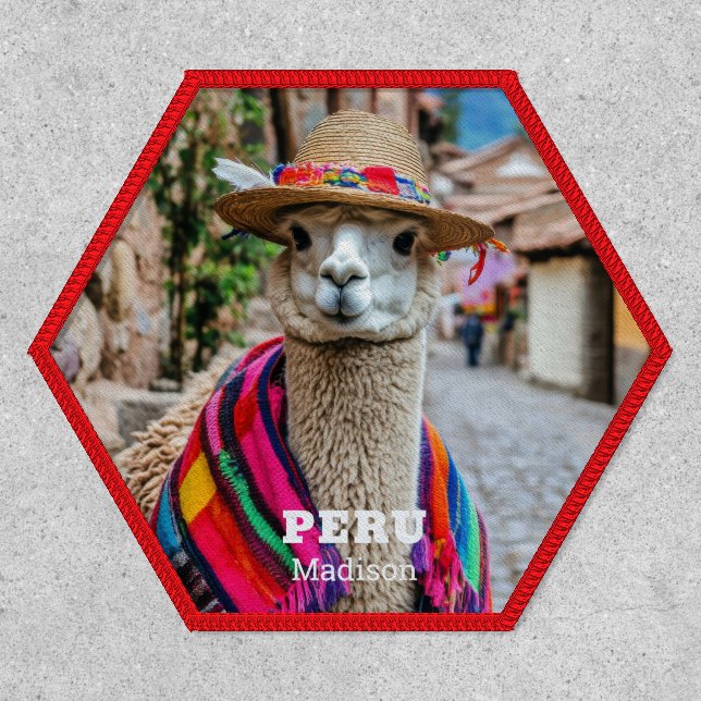 Custom Name Peru Llama Patch (Front)