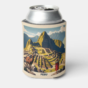 Custom Name Peru Machu Picchu Can Cooler