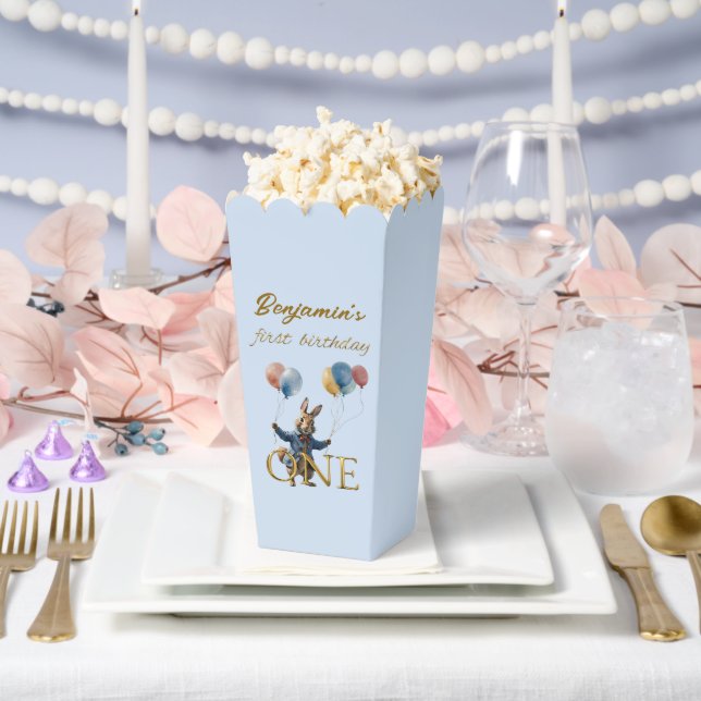 Custom Name Peter the Rabbit First Birthday Favor Boxes (Wedding)