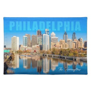 Custom Name Philadelphia Pennsylvania Cloth Placemat