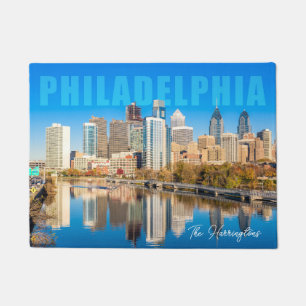 Custom Name Philadelphia Pennsylvania Doormat