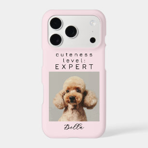 Custom Name Photo Cute Dog Fun Phrase Pastel Pink  iPhone 17 Pro Case