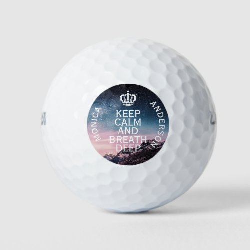 Custom Name Photo Motivational Quote Personalised Golf Balls