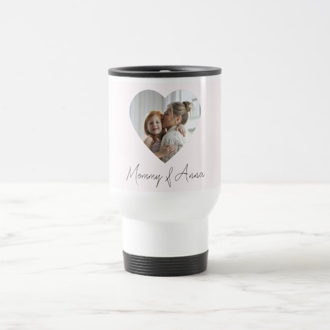 Custom Name & Photo | Personalized Travel Mug Gift (Center)