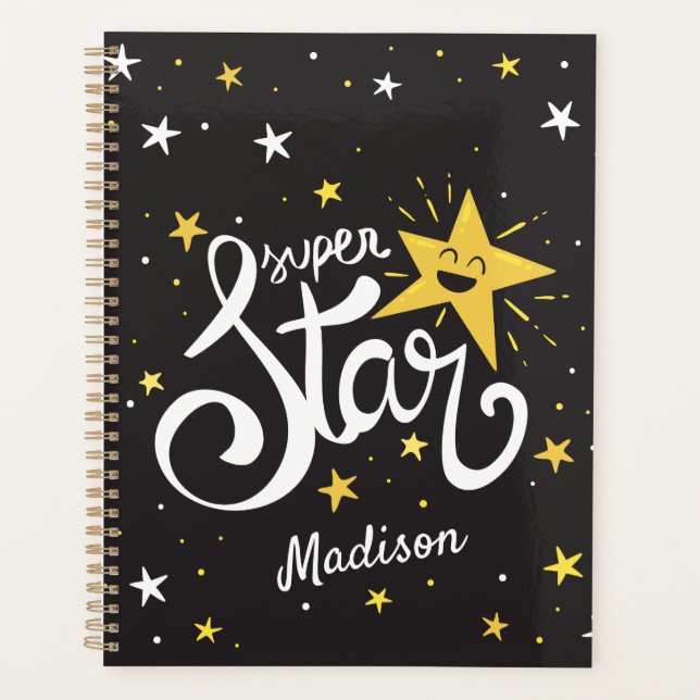 Custom name & photo Superstar Planner (Front)