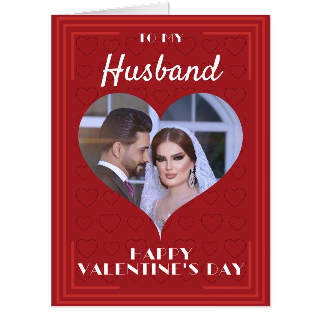 Custom Name & Photo Valentine Giant Card (Front)