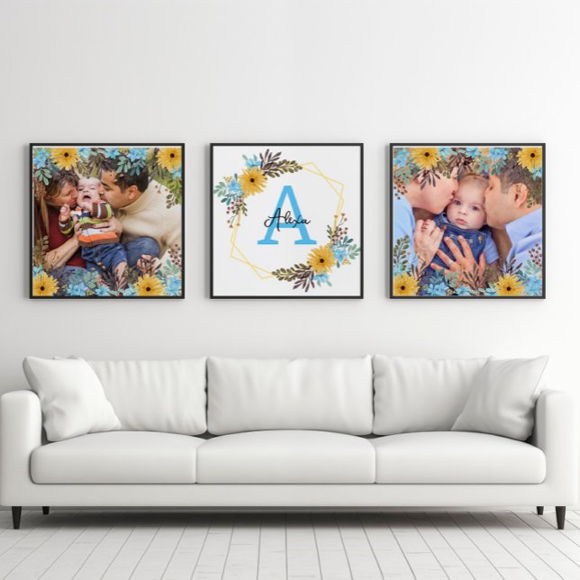 Custom Name photo Wildflowers Print  Wall Art Sets (Creator Uploaded)