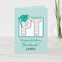 Custom Name Physical Therapy Graduation  Congratul