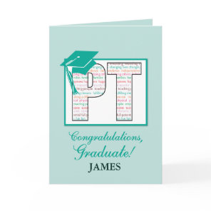 Custom Name Physical Therapy Graduation  Congratul Card