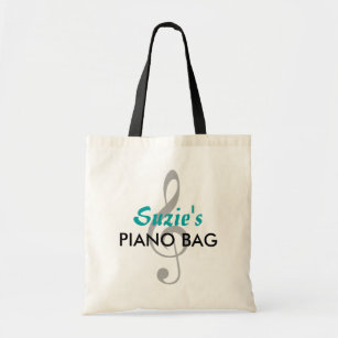 Custom Name Piano Bag - Teal