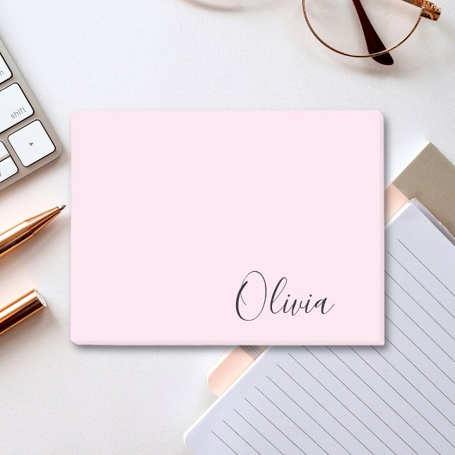 Custom Name Pick Background Color Post-it Notes (Creator Uploaded)