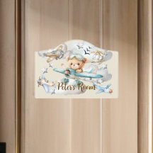 Custom Name Pilot Teddy Bear 