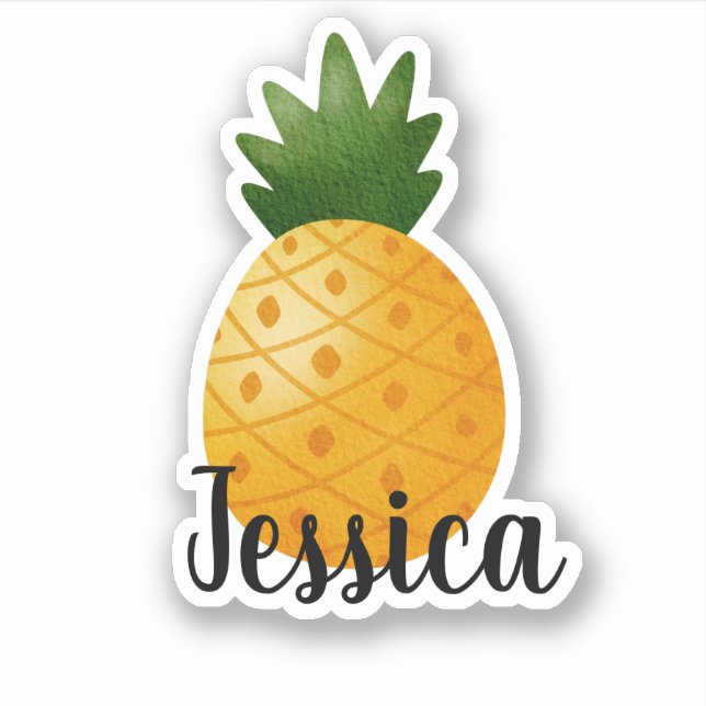 CUSTOM NAME PINEAPPLE STICKER (Front)
