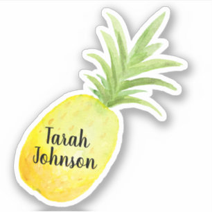 Custom Name Pineapple Sticker