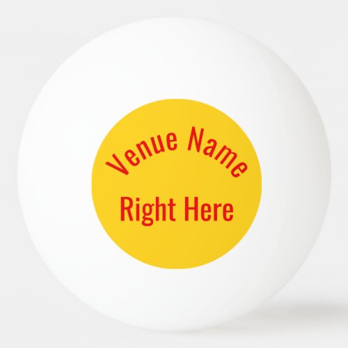 Custom Name Ping Pong Ball