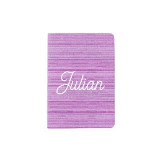 Custom name pink and white stripes