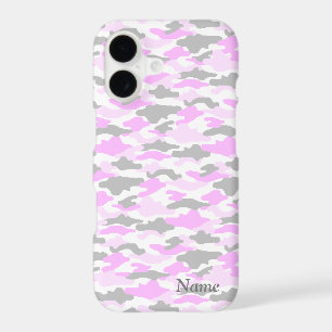 Custom Name Pink Camo Case-Mate iPhone Case