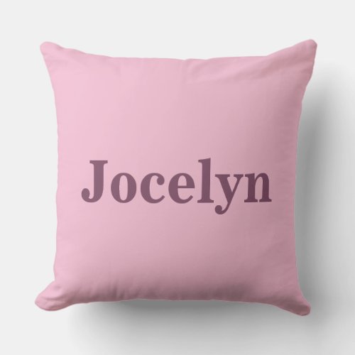 Custom Name Pink Comfort Color Pillow