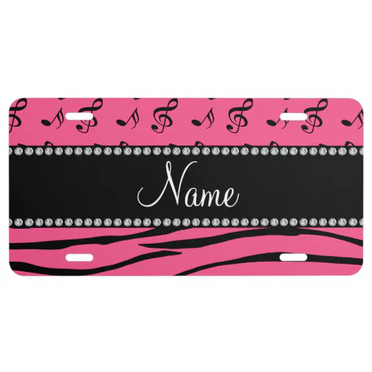 Zebras Running Aluminum Any Name Personalized Novelty Auto License Plate 