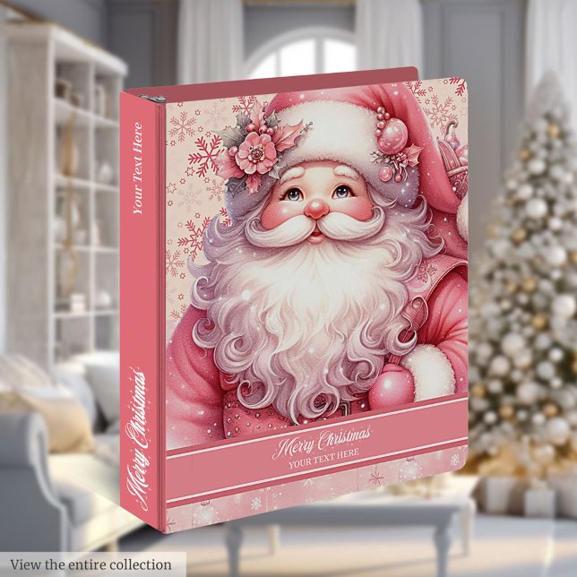 Custom Name Pinkmas Christmas Planner Ring Binder (Custom Name Pinkmas Christmas Planner Ring Binder)