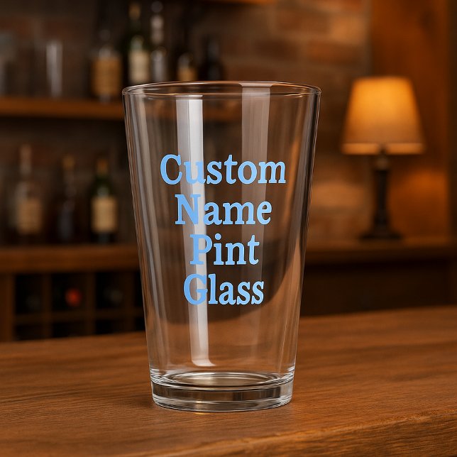 Custom Name Pint Glass – Personalized Beer Glass  (Creator Uploaded)