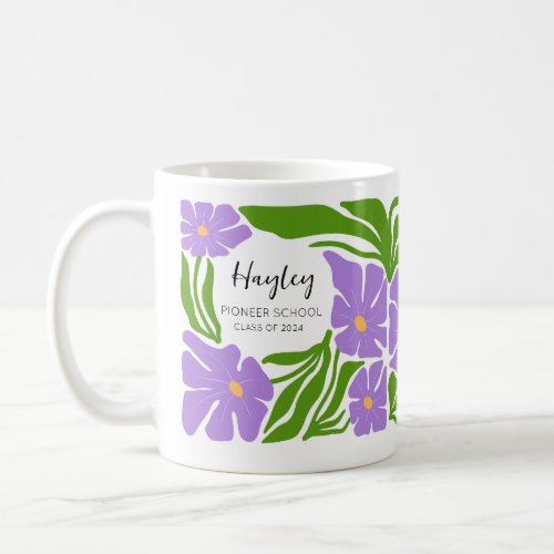 Custom Name Pioneer School Gift Floral Mug JW Gift