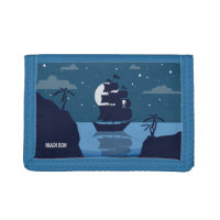 Custom name Pirate Ship wallet