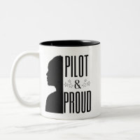 Custom Name Place Occupation Female Pilot & Proud