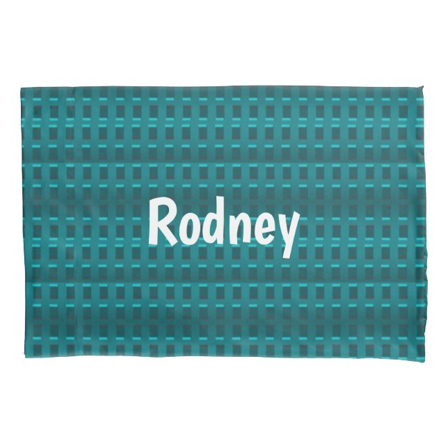 Custom name plastic blocks pillow case (Front)