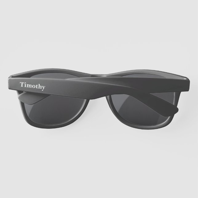 Custom Name Plastic Sunglasses (Back)