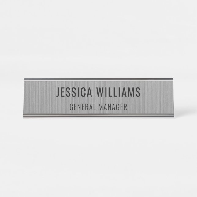 Custom Name Plate | Personalized Desk Name Sign (Front)