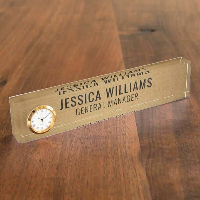 Custom Name Plate | Personalized Desk Name Sign (Side)
