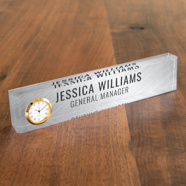 Custom Name Plate | Personalized Desk Name Sign (Side)