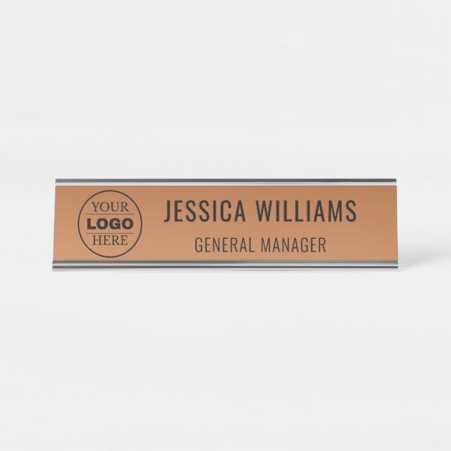 Custom Name Plate | Personalized Desk Name Sign (Front)