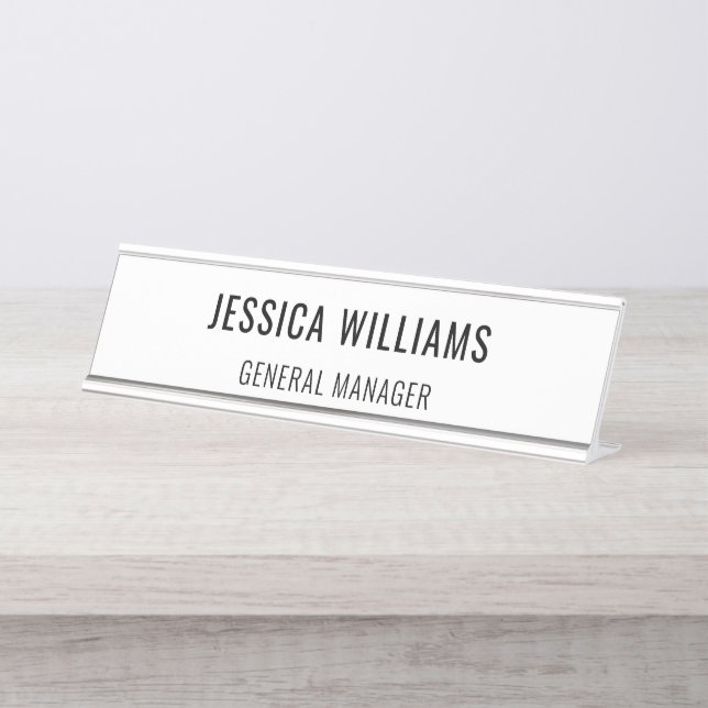 Custom Name Plate | Personalized Desk Name Sign (Front)