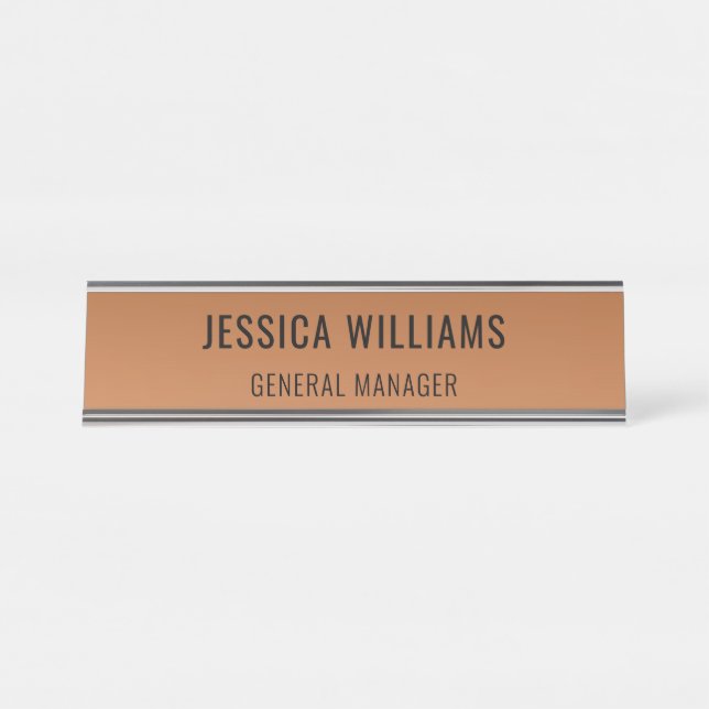 Custom Name Plate | Personalized Desk Name Sign (Front)