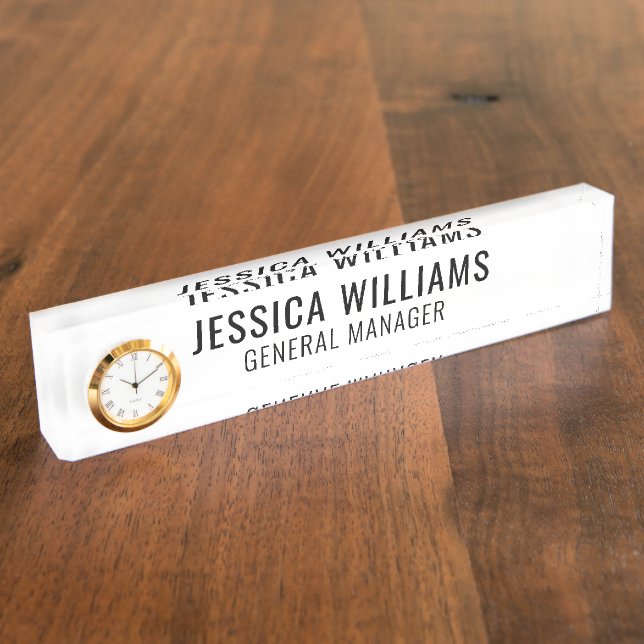 Custom Name Plate | Personalized Desk Name Sign (Side)