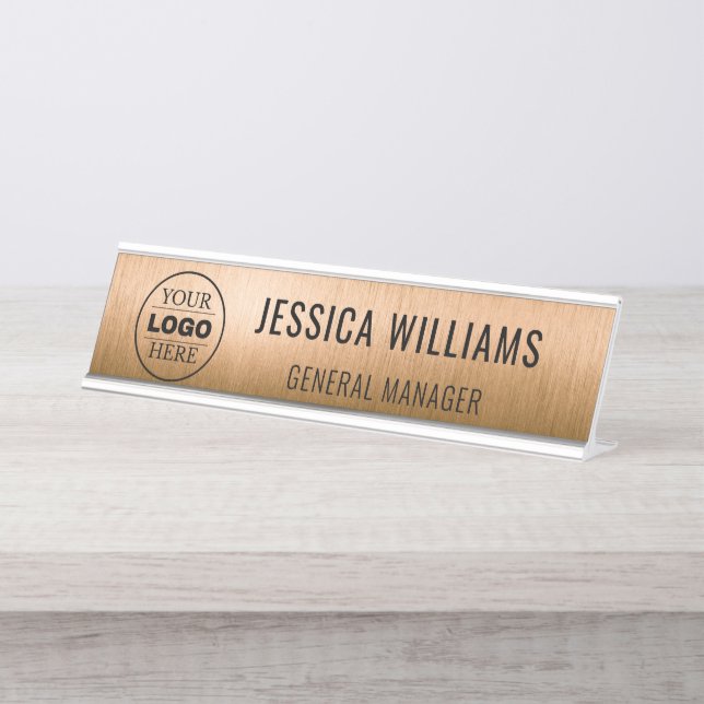 Custom Name Plate | Personalized Desk Name Sign (Front)
