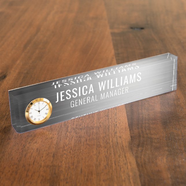 Custom Name Plate | Personalized Desk Name Sign (Side)