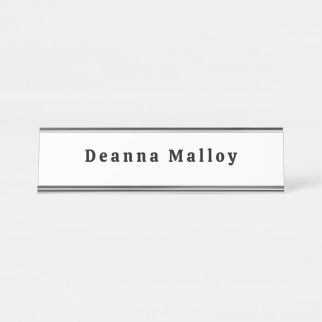 Custom Name Plates & Desk Signs (Front)