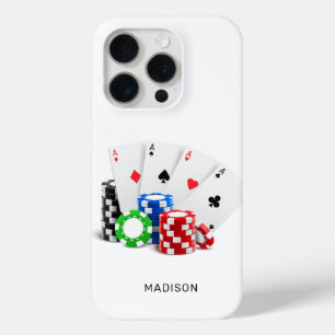 Custom Name Poker / Casino iPhone 15 Pro Case