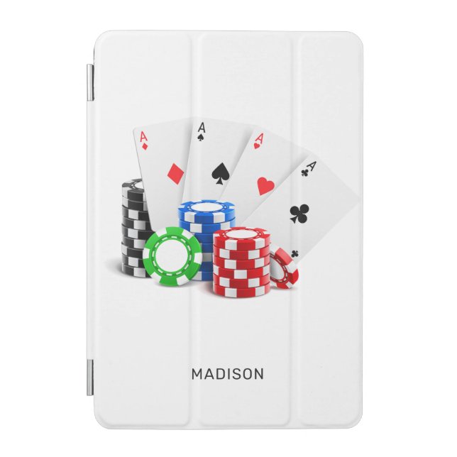 Custom Name Poker / Casino iPad Mini Cover (Front)