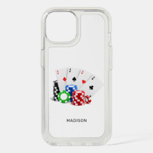 Custom Name Poker / Casino iPhone 15 Case