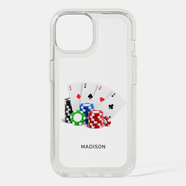 Custom Name Poker / Casino Speck iPhone Case (Front)