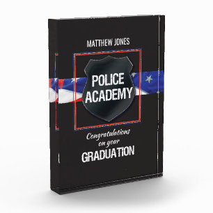 Custom Name, Police Academy Graduation Acrylic Award