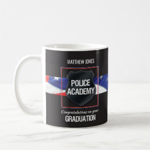 Custom Name, Police Academy Graduation Coffee Mug