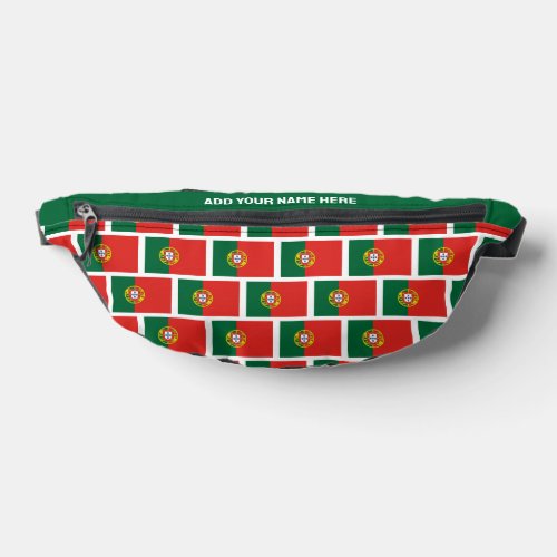 Custom Name PORTUGUESE FLAG OF PORTUGAL Fanny Pack