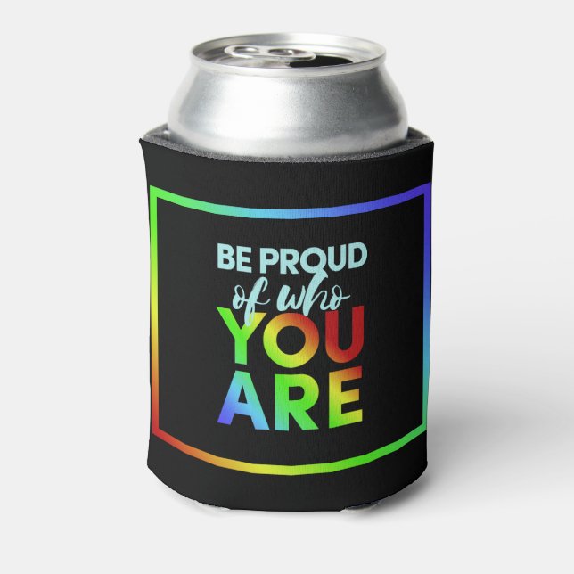 Custom name Pride can cooler (Can Back)